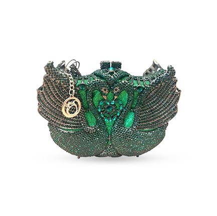 Swan Clutch - Green