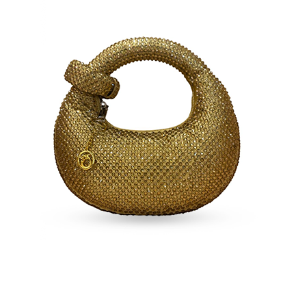 Hobo Crystal Bag - Golden