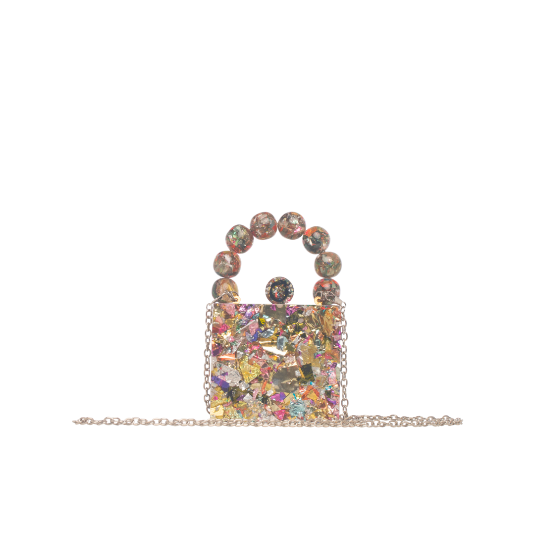 Confetti Beaded Minaudiere