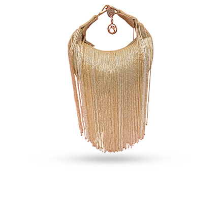 Golden Silver Luxury Tassel Latkan Batua bag